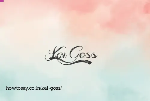 Kai Goss