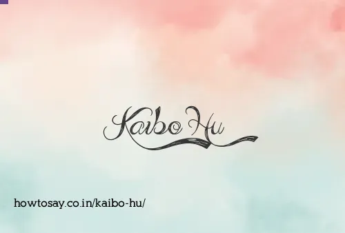 Kaibo Hu