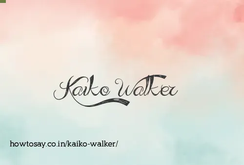 Kaiko Walker