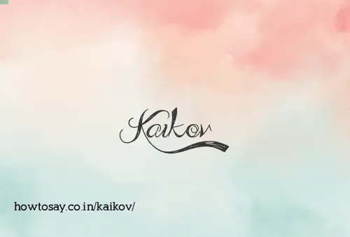 Kaikov