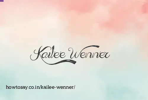 Kailee Wenner