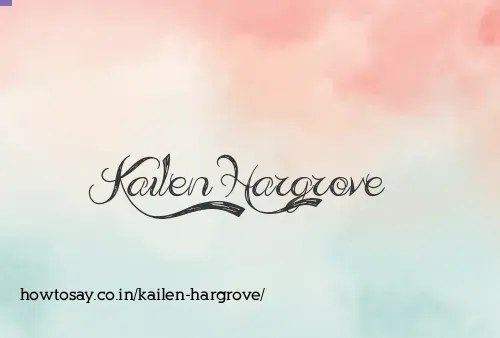Kailen Hargrove
