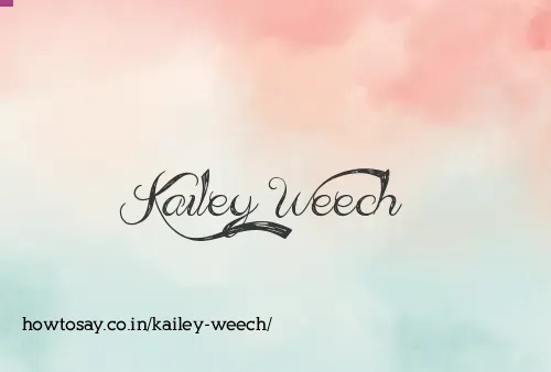 Kailey Weech