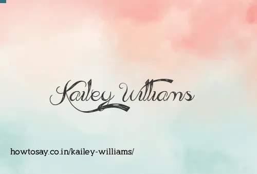 Kailey Williams