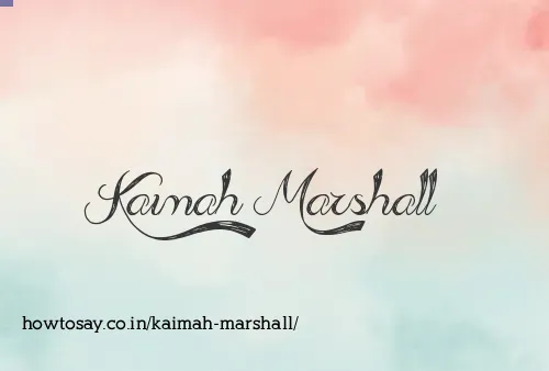 Kaimah Marshall