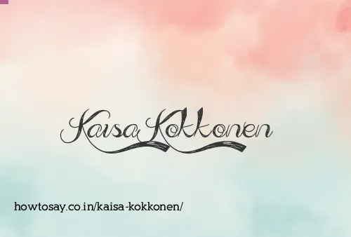 Kaisa Kokkonen