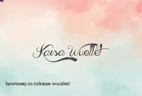 Kaisa Wuollet