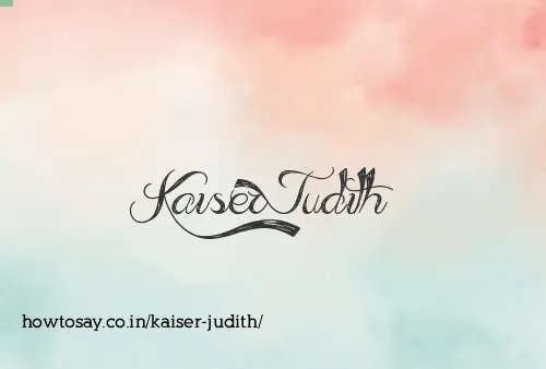 Kaiser Judith