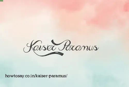 Kaiser Paramus