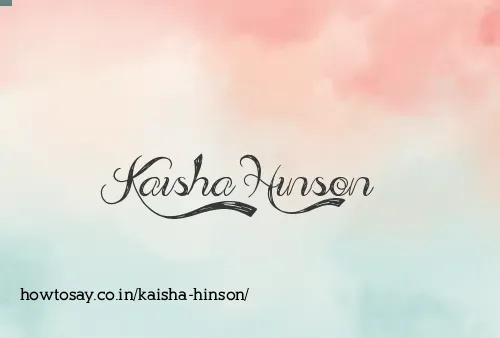 Kaisha Hinson