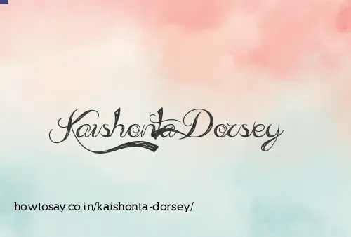 Kaishonta Dorsey