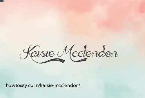 Kaisie Mcclendon