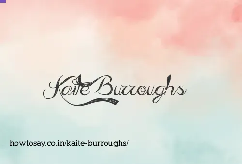 Kaite Burroughs