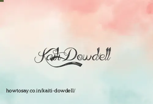 Kaiti Dowdell