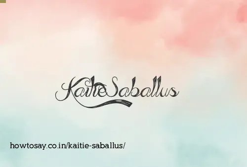 Kaitie Saballus