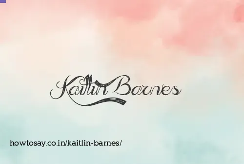 Kaitlin Barnes