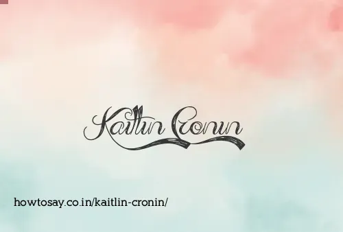 Kaitlin Cronin