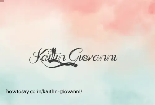 Kaitlin Giovanni