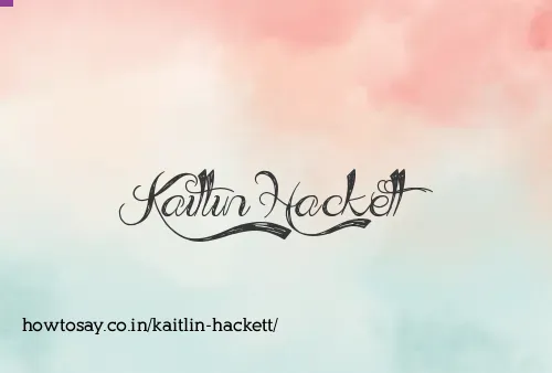 Kaitlin Hackett