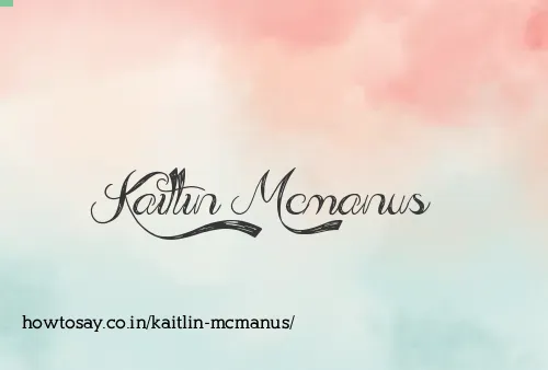 Kaitlin Mcmanus