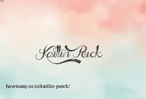 Kaitlin Peick