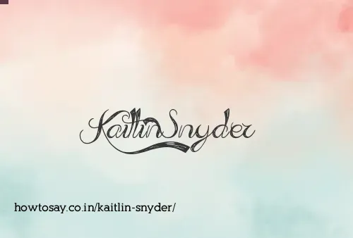 Kaitlin Snyder