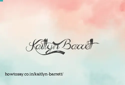 Kaitlyn Barrett