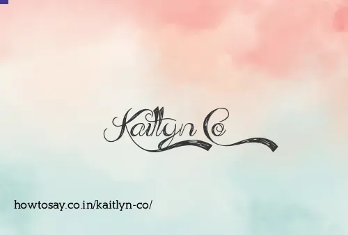 Kaitlyn Co