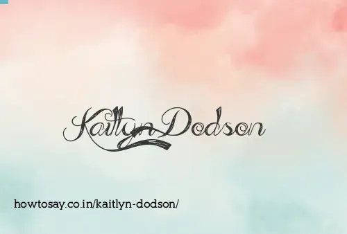 Kaitlyn Dodson