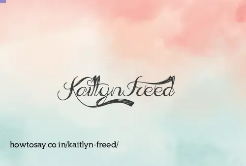 Kaitlyn Freed