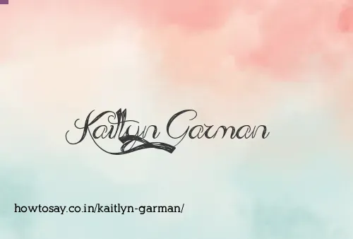 Kaitlyn Garman