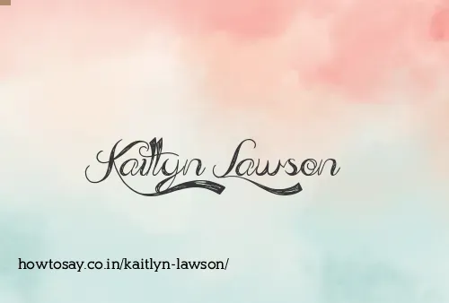 Kaitlyn Lawson