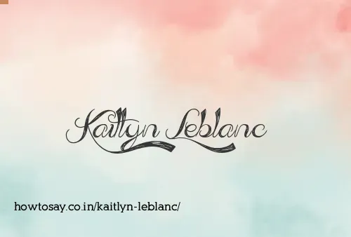 Kaitlyn Leblanc