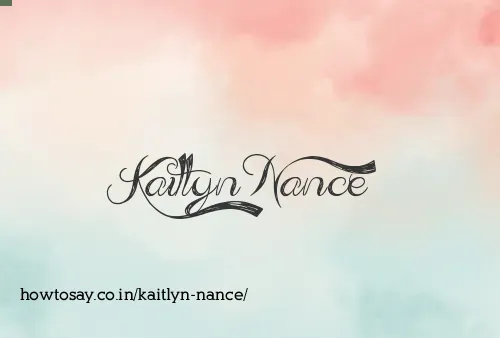 Kaitlyn Nance