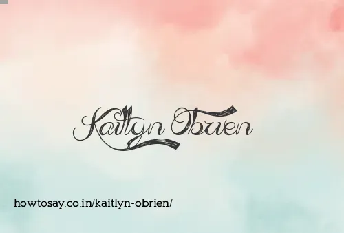 Kaitlyn Obrien