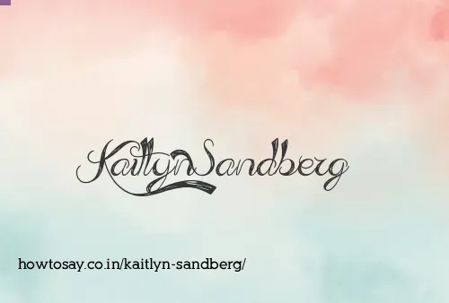 Kaitlyn Sandberg