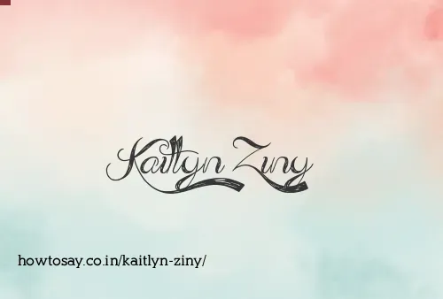 Kaitlyn Ziny