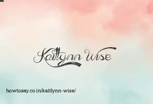 Kaitlynn Wise