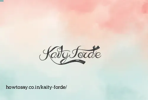 Kaity Forde