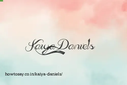 Kaiya Daniels