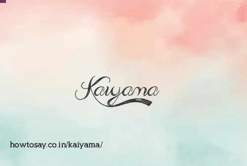 Kaiyama