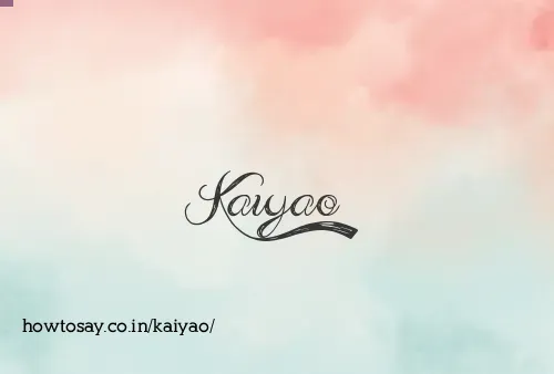 Kaiyao