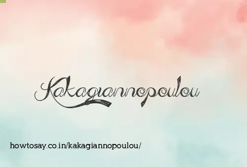 Kakagiannopoulou