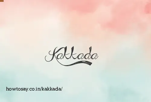 Kakkada