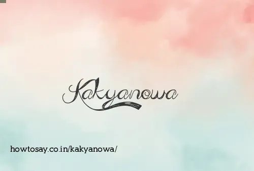 Kakyanowa