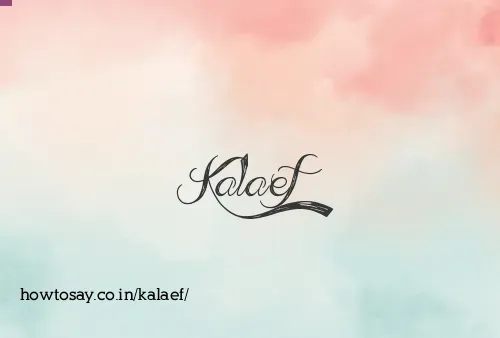 Kalaef
