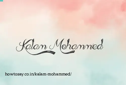 Kalam Mohammed