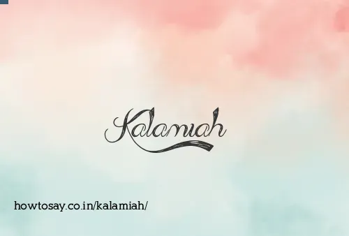 Kalamiah