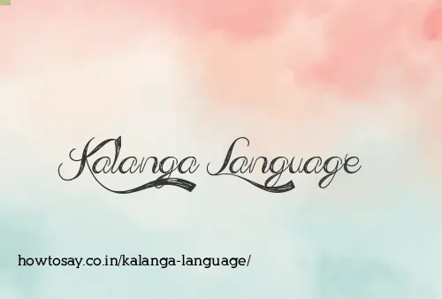 Kalanga Language