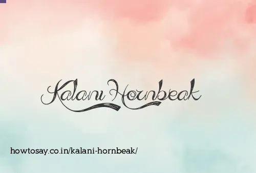 Kalani Hornbeak